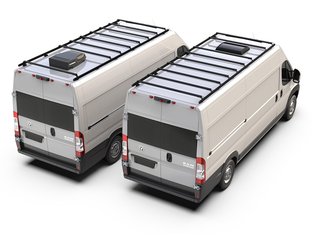 RAM Pro Master 3500 (159" WB/EXT High Roof) (2014-nykyinen) Slimpro pakettiautoteline - valmistajalta Front Runner 2