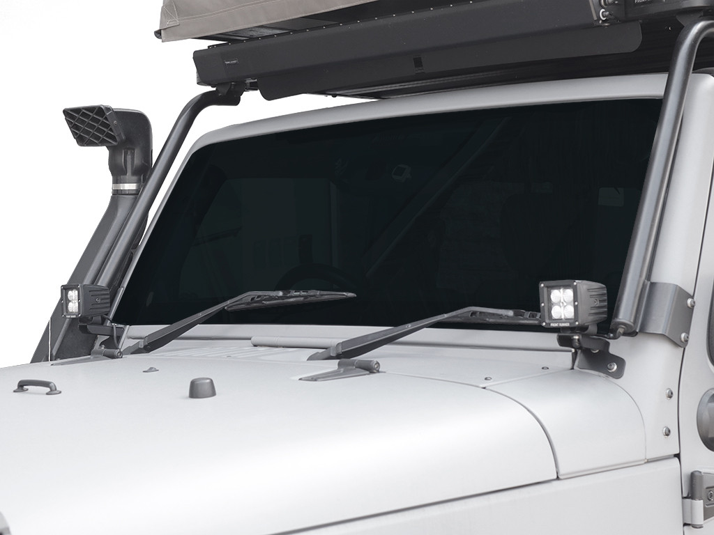 Jeep Wrangler JK/JKU tuulilasin kohdevalon kiinnikkeet - Front Runnerilta 2