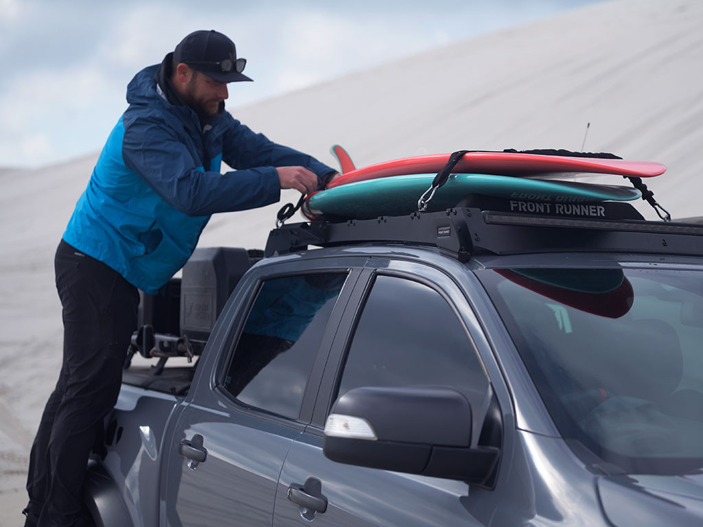 Ford Ranger T6 / Wildtrak / Raptor (2012-2022) Slimsport Roof Rack Kit / Lightbar valmis - Front Runner 7