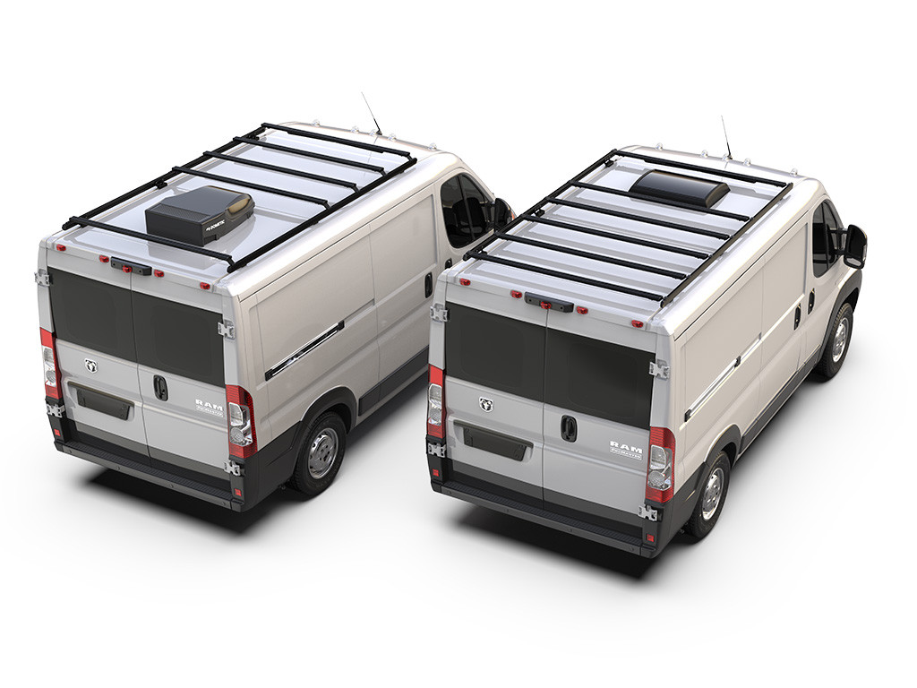 RAM Pro Master 1500 (118 tuumaa WB/Low Roof) (2014-nykyinen) Slimpro Van Rack Kit - Front Runner 2