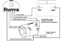 Moottori EWX9500Q-vinssiin, sisältää päätylevyn, 12 V 1