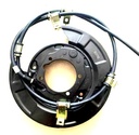 Brake  Plate Rear w. hand brake RH 1