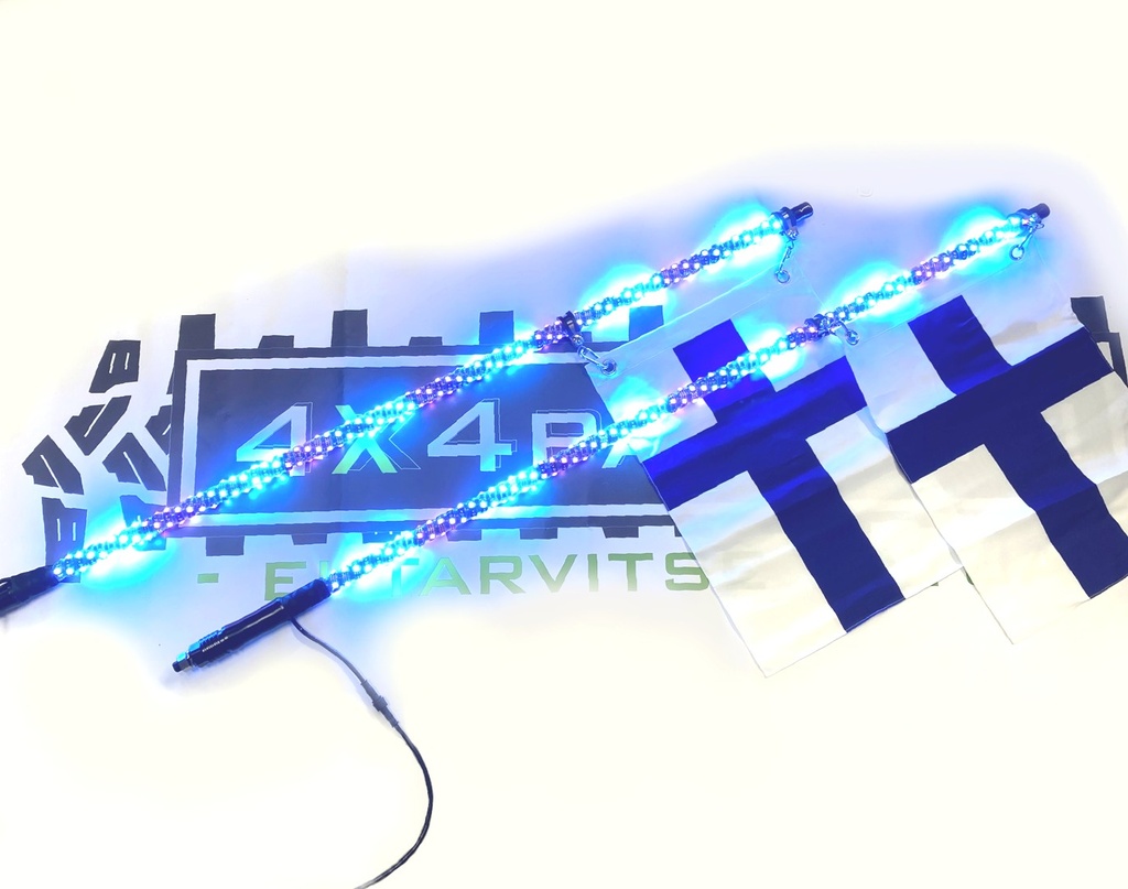 LED Whip Valosarja 2kpl 4FT 2