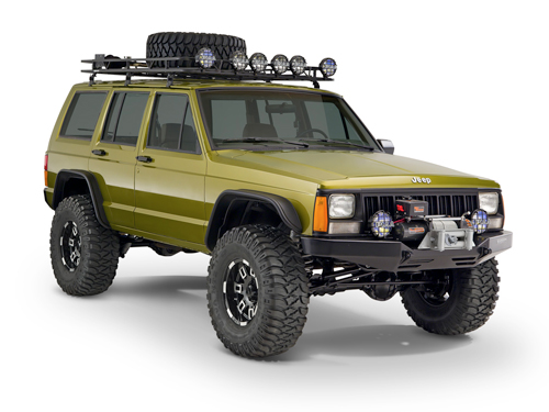 XJ Bushwacker Flat fender 4,5" 1