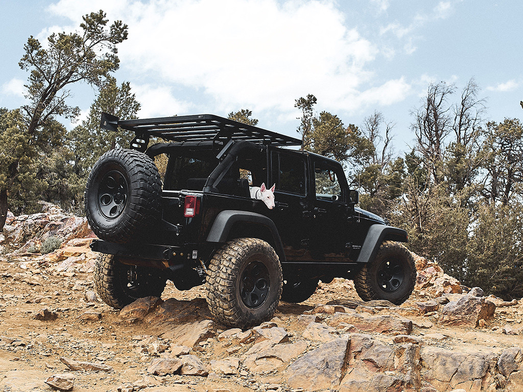 Jeep Wrangler JK 4 Door (2007-2018) Extreme Slimline II 1/2 kattotelinesarja - Front Runner 6