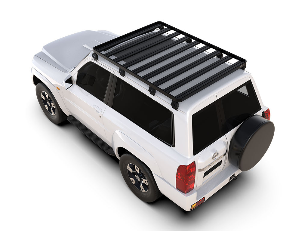Nissan Patrol Y61 3-ovinen (1998-2010) Slimline II -kattotelinesarja - eturunner 1
