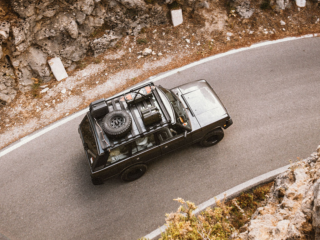 Land Rover Range Rover (1970-1996) Slimline II kattotelinesarja - Front Runner 7