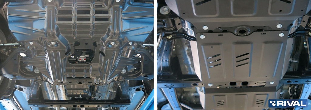 Hilux Revo 3-pc. skidplate ST3mm 4