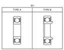 Rear wheel bearing kit B-tyypin laakerilla 1