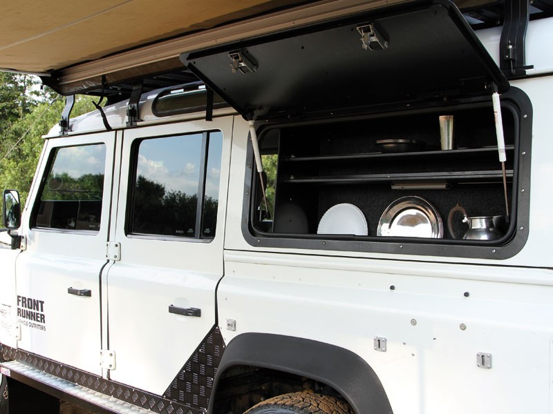 Land Rover Defender (1983-2016) Gullwing -ikkuna / alumiini - valmistajalta Front Runner 7
