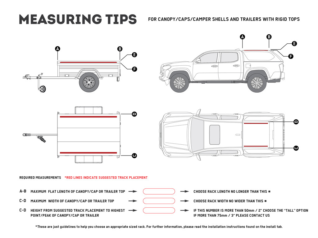 Pickupin katos tai perävaunu OEM Track Slimline II -telinesarjalla / 1475 mm (L) X 752 mm (P) - Front Runner 6