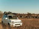 Suzuki Jimny (1998-2018) Slimline II kattotelinesarja - Front Runner 7