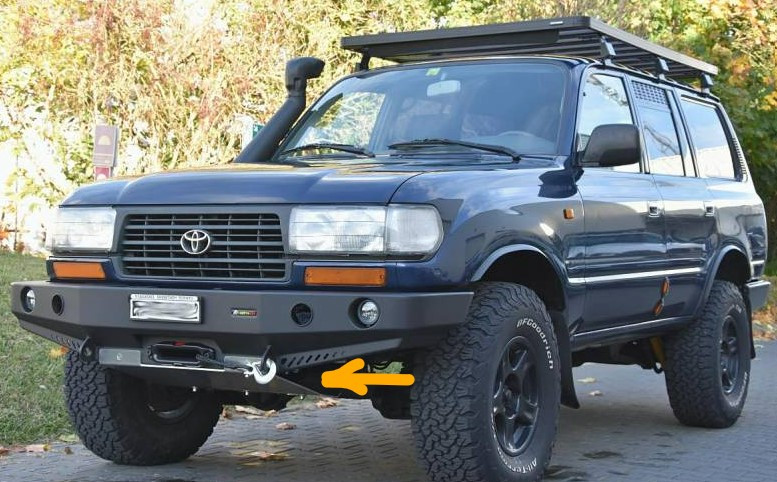 Skidplate J80 For Fabryka Bumper Only