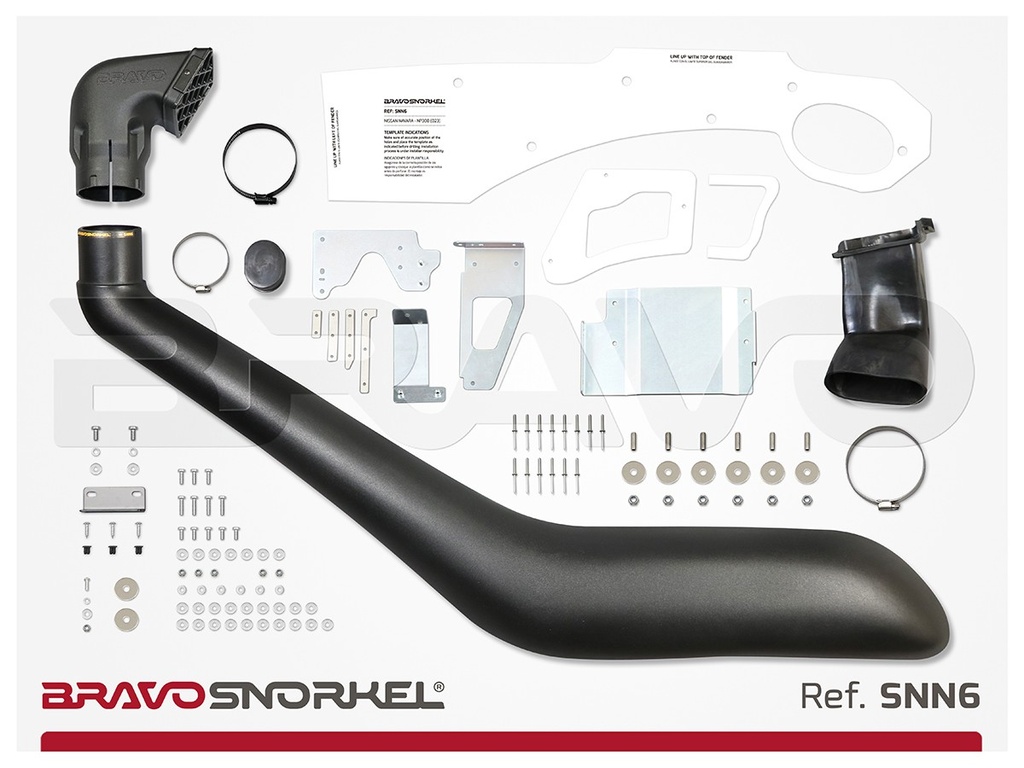 Bravo Snorkel Nissan Navara D23 2015 eteenpäin