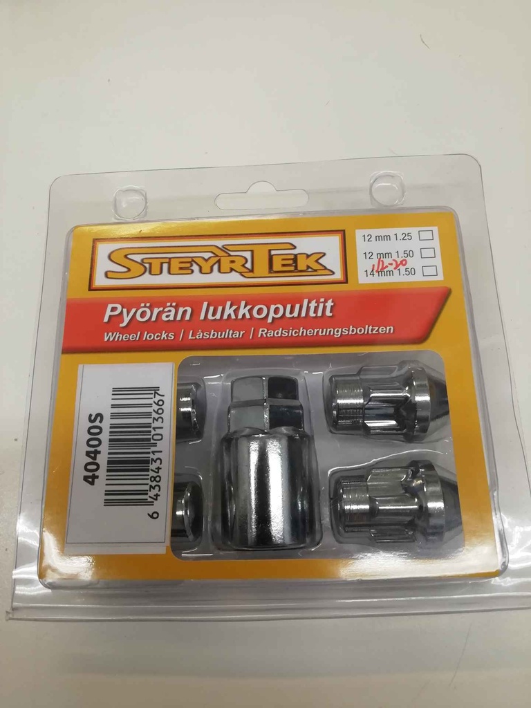 SteyrTek Lukkomutterisarja 1,5mm nousu, 14mm