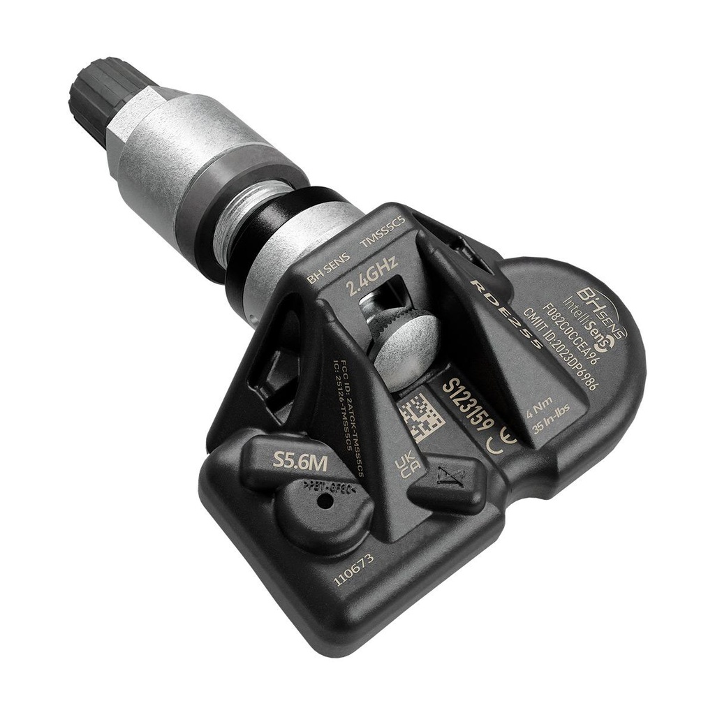 BH Sens Intellisens TPMS-rengaspaineanturi TESLA Bluetooth, hopeinen venttiili