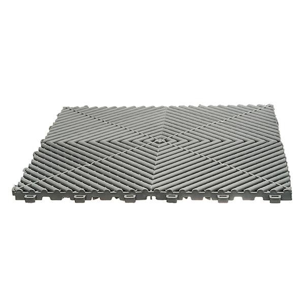 SteyrTek Lattialaatta, aluminium grey 40x40cm 10x30 kpl
