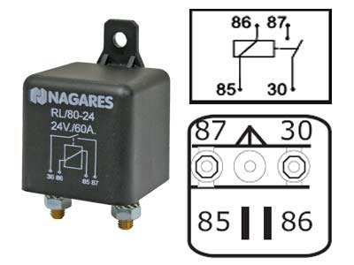 24V Tehorele 60A / 80A