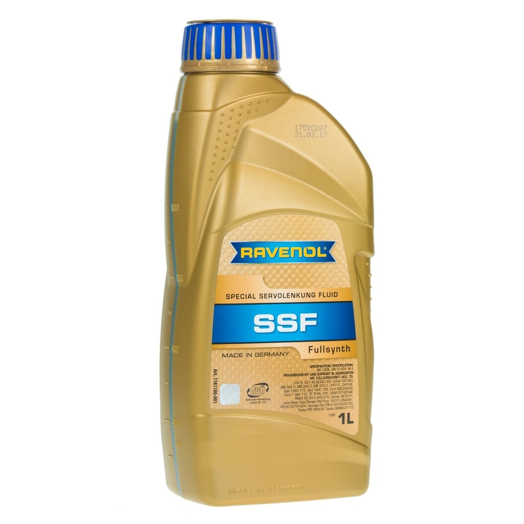 Ravenol SSF Special Servo Fluid, hydraulineste, 1L