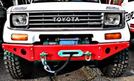 FRONT SQUARED WINCH BUMPER TOYOTA KZJ / LJ