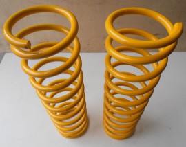 PAIR OF FRONT SPRINGS +5 CM YELLOW FOR TOYOTA LJ ROUND LAMP