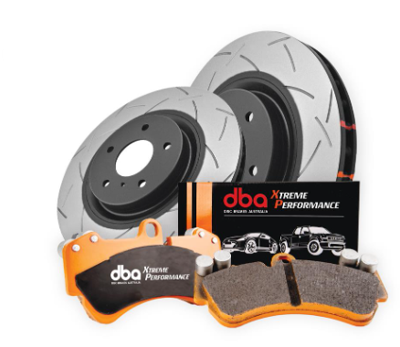 Brake Kit - 4000 Series T3 Slotted & Xtreme Performance Brake Pads (2x DBA42716S + DB1482XP)