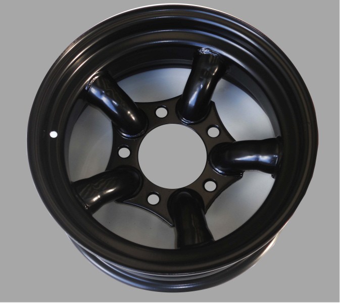 HD STEEL WHEEL 5 PIPES 7X16 OFFSET -25 BLACK