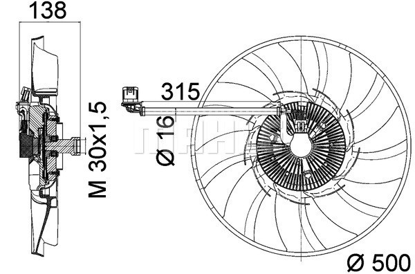 Radiator fan