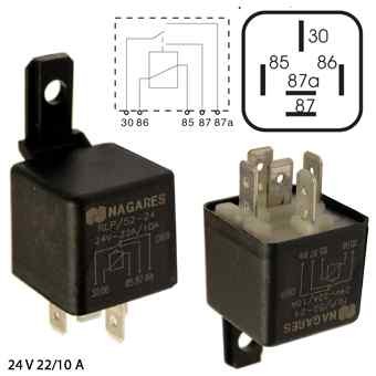 Rele 24V 20/10A