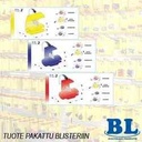 RYÖSTÄJÄLIITTIMET 3 ERI KOKOA
