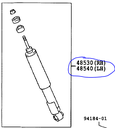 Rear shock, standard