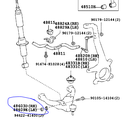 Nut for lower shock bolt
