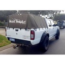 Lokasuojan levike, Nissan Navara D22 vain taakse