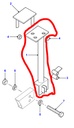 TUBE REAR SEAT SUPPORT TO FRAME RH 90 110