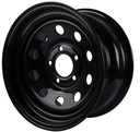 8x16 ET 10 Musta Teräsvanne Jeep 5x127